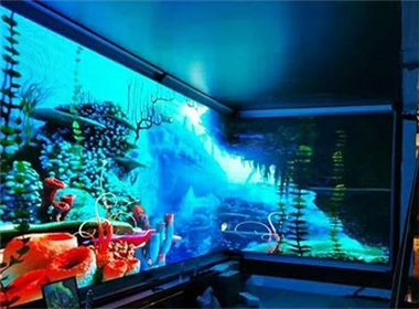 Longgang Center 90-degree indoor LED display case